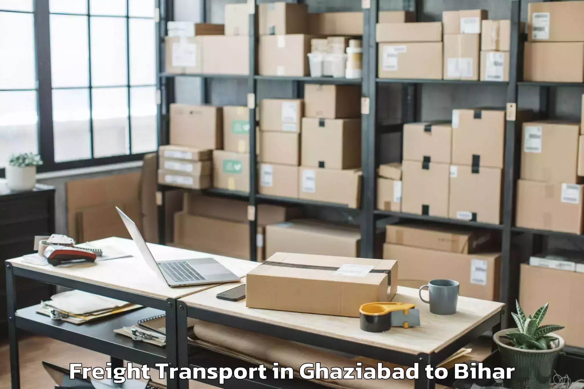 Professional Ghaziabad to Biraul Freight Transport